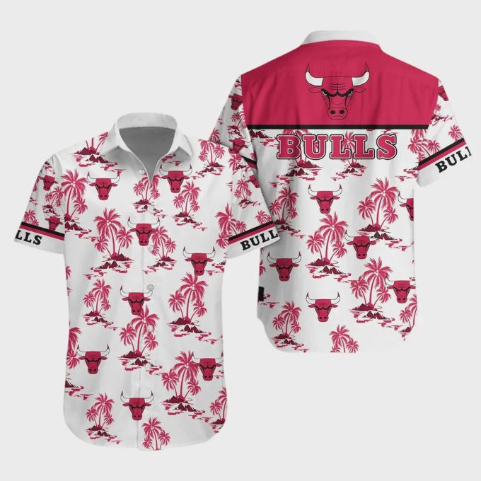 Chicago Bulls Palm Beach Escape Hawaiian Shirt Gift for Men Dad and Father