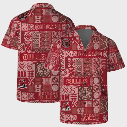 Chicago Bulls Retro Island Vibes Hawaiian Shirt Gift for Men Dad and Father