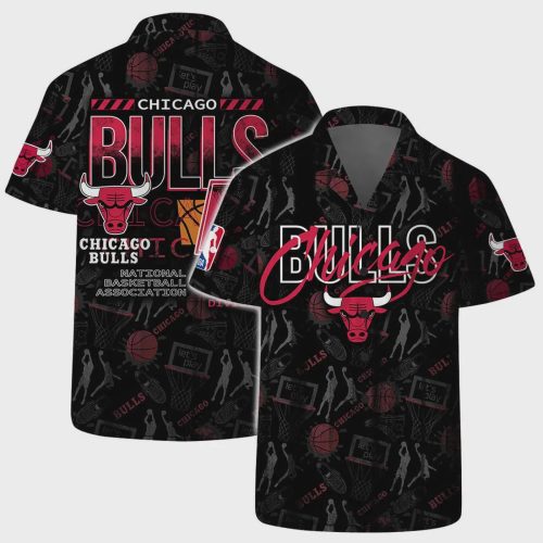 Chicago Bulls Street Basketball Hawaiian Shirt Gift for Men Dad and Father