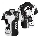 Chicago White Sox Snoopy Lover All-over Print 3D Button Hawaiian Shirt Gift for Men Dad Father