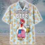 Chicken Beer Hawaiian Shirt – Aloha Summer Gift for Men and Women Perfect for Animal Lovers