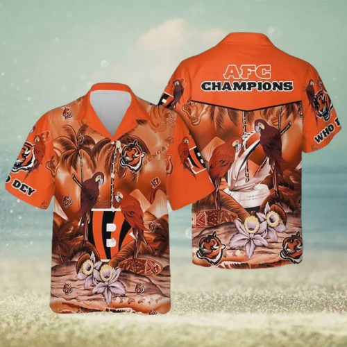 Cincinnati Bengals NFL AFC Champions Aloha Beach Hawaiian Shirt Gift for Men and Women