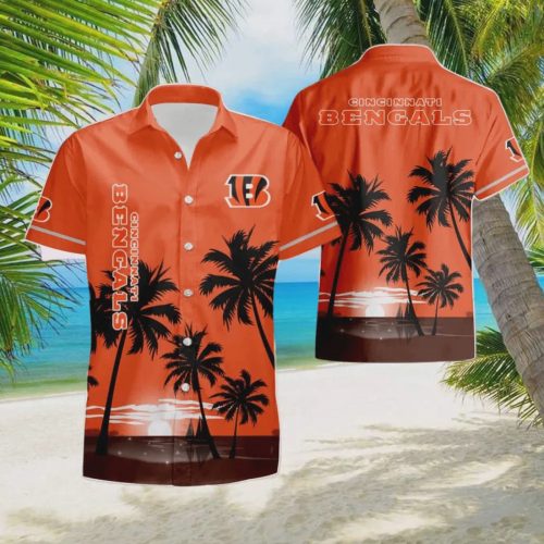 Cincinnati Bengals NFL Coconut Night Moon Summer Hawaiian Shirt Gift for Men and Women