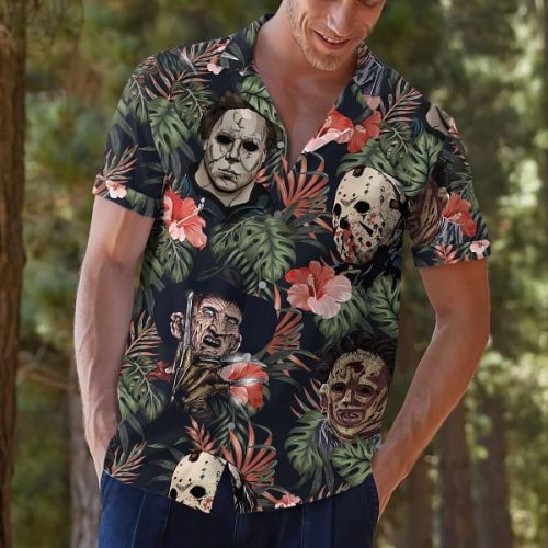 Classic Horror Films Reimagined in A Unique Hawaiian Shirt