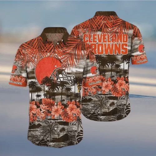 Cleveland Browns NFL Beach Vintage Hawaiian Shirt Gift for Men and Women