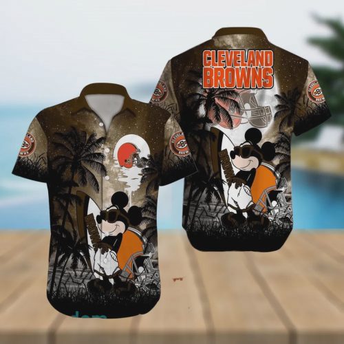 Cleveland Browns NFL Mickey Mouse Aloha Hawaiian Shirt Gift for Men and Women