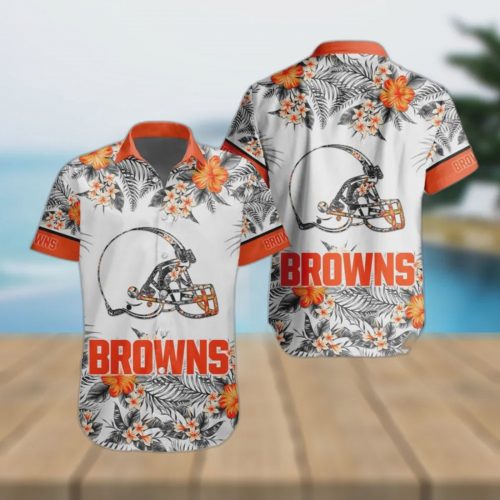 Cleveland Browns NFL Special Floral Tropical Hawaiian Shirt Gift for Men and Women