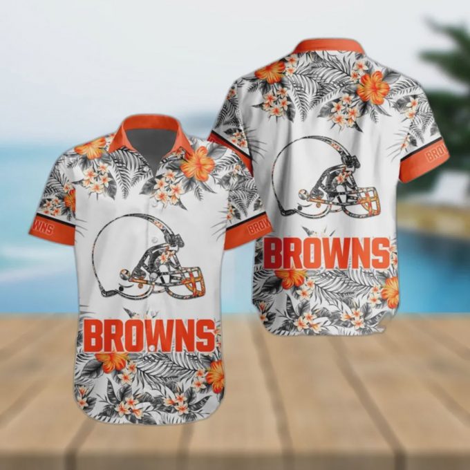 Cleveland Browns NFL Special Floral Tropical Hawaiian Shirt Gift for Men and Women