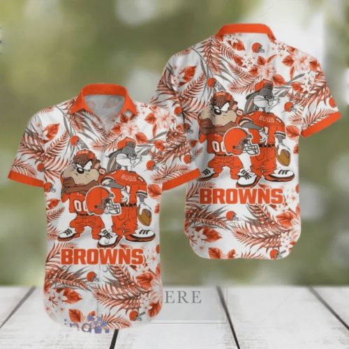 Cleveland Browns NFL Taz And Bugs Hawaiian Shirt Gift for Men and Women
