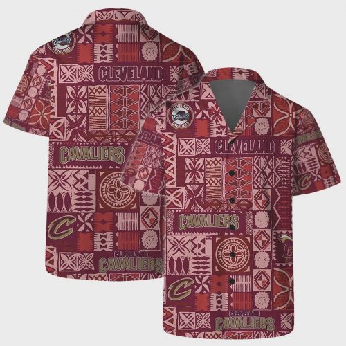 Cleveland Cavaliers Tribal Blocks Hawaiian Shirt – Nearallday