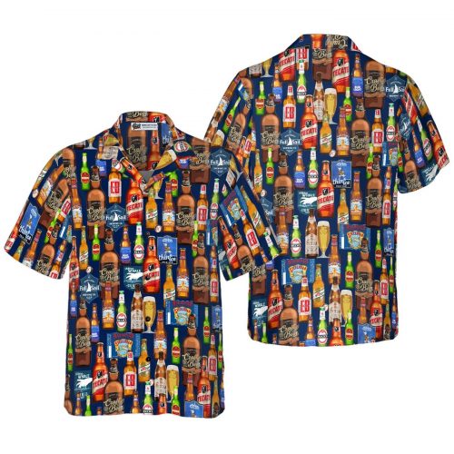 Colorful Hawaiian Shirt: Beer Mug Tropical Aloha Gift for Beer Lovers