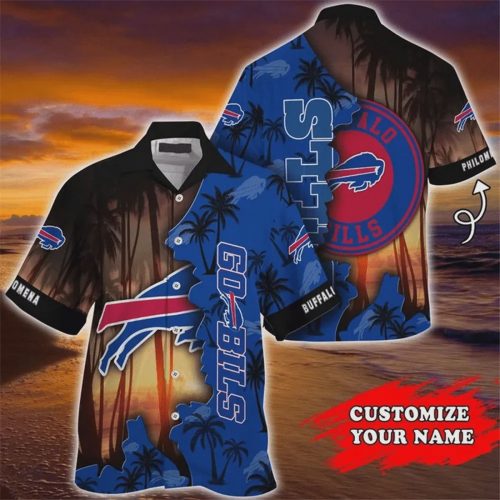 Custom Buffalo Bills NFL Tropical For Summer 2025 Vintage Style Hawaiian Shirt Gift for Men and Women