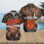 Custom Cleveland Browns NFL Mascot Hawaiian Shirt Gift for Men and Women
