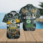 Custom Green Bay Packers NFL Mascot Hawaiian Shirt Gift for Men and Women