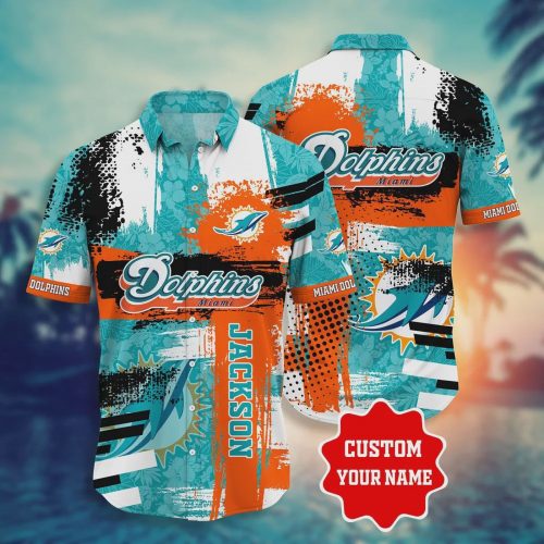 Custom Miami Dolphins NFL Style Hot Hawaiian Shirt V7 Gift for Men and Women