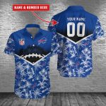 Custom Name And Number Buffalo Bills NFL Aloha Hawaiian Shirt Gift for Men and Women