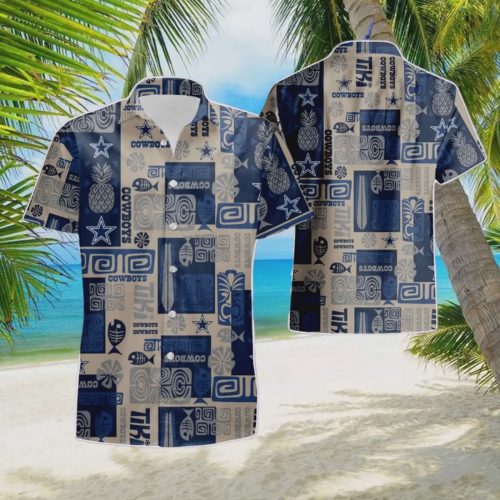 Dalals Cowboys Fish Pineapple Pattern NFL Hawaiian Shirt Gift for Men and Women
