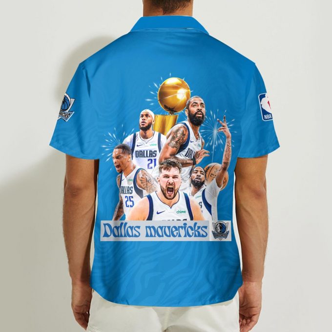 Dallas Mavericks 2024 NBA Final Champions 3D Button Hawaiian Shirt – Perfect Men s Gift for Dad