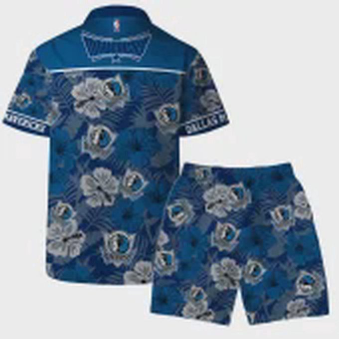 Dallas Mavericks Blue Floral Hawaiian Shirt – Aloha Style – Limited Edition