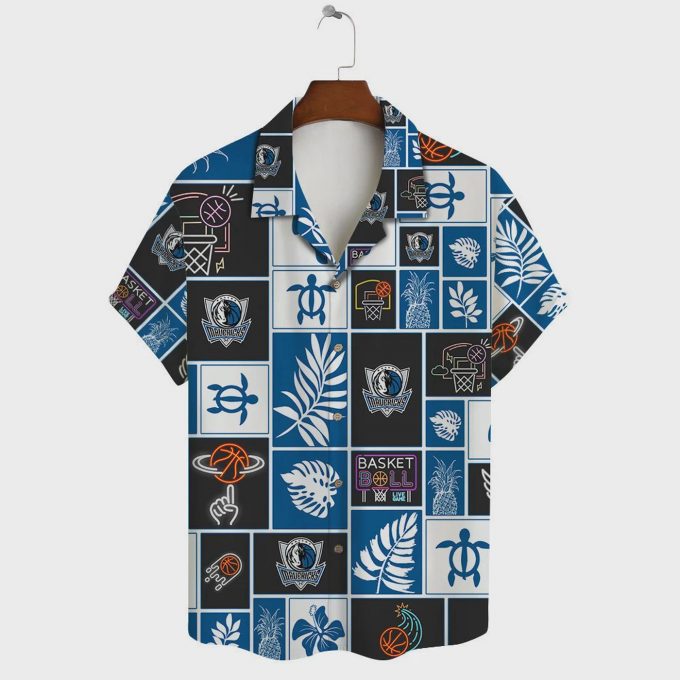 Dallas Mavericks Bold Blocks Hawaiian Shirt – Vibrant Aloha Shirt