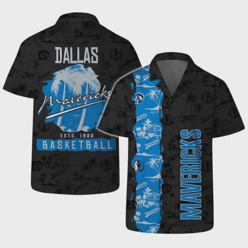 Dallas Mavericks Hawaiian Shirt: Palm Breeze Aloha Shirt – Stylish NBA Gear