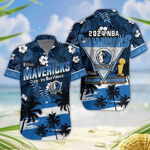 Dallas Mavericks NBA Finals Champions 3D Button Hawaiian Shirt – Perfect Gift for Men Dad Father
