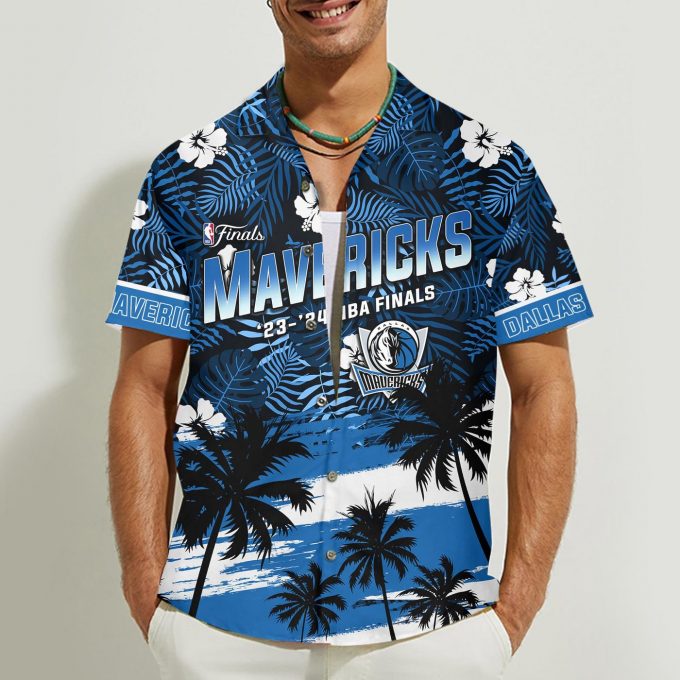 Dallas Mavericks NBA Finals Champions 3D Button Hawaiian Shirt – Perfect Gift for Men Dad Father