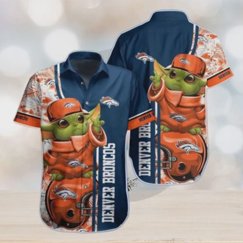 Denver Broncos NFL Baby Yoda Hawaiian Shirt Gift for Men and Women