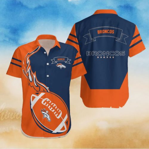 Denver Broncos NFL Flame Ball Hawaiian Shirt Gift for Men and Women
