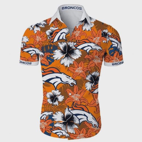 Denver Broncos NFL Flower Summer Pattern Hawaiian Shirt Gift for Men and Women