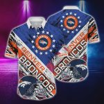 Denver Broncos NFL US Flag Pattern Hawaiian Shirt Gift for Men and Women