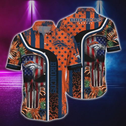 Denver Broncos NFL Vintage Pattern Hawaiian Shirt Gift for Men and Women