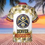 Denver Nuggets 3D Button 3D Button Hawaiian Shirt Gift for Men Dad Father Gift for Men Dad Father V12