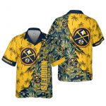 Denver Nuggets 3D Button 3D Button Hawaiian Shirt Gift for Men Dad Father Gift for Men Dad Father V16