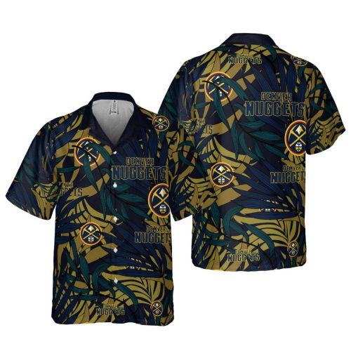Denver Nuggets 3D Button 3D Button Hawaiian Shirt Gift for Men Dad Father Gift for Men Dad Father V31