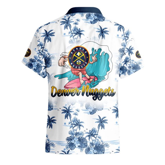 Denver Nuggets 3D Button 3D Button Hawaiian Shirt Gift for Men Dad Father Gift for Men Dad Father V58