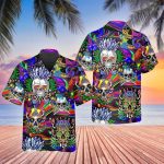 Fancy Rock Skull Hawaiian Shirt Skull & Viking 3D  Clothing Skull Aloha Shirt