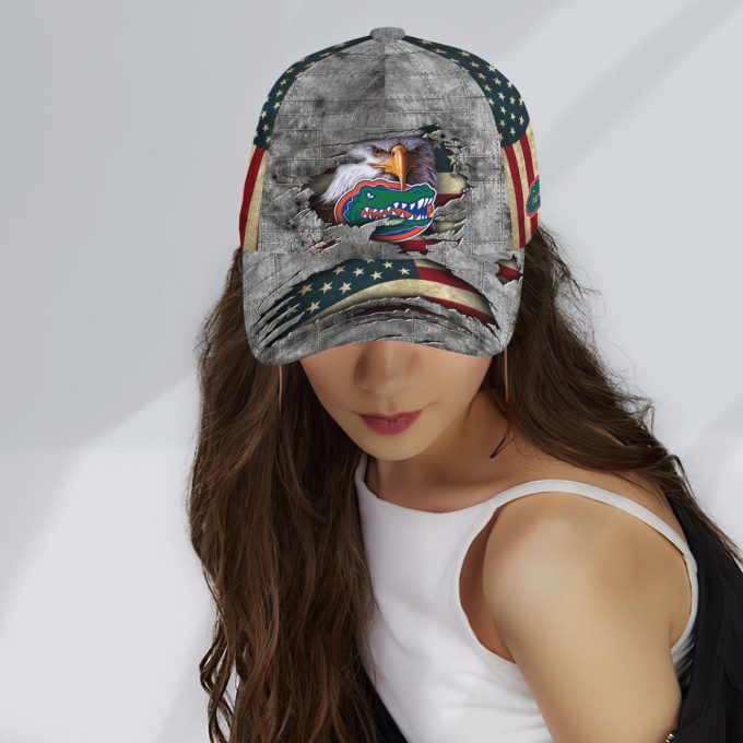 Florida Gators Vintage American Flag Royalty Baseball Classic Cap Men Hat Gift for Men Women Gift for Men Women