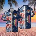 Florida Panthers 2023 V1 AOP 3D Button 3D Button Hawaiian Shirt Gift for Men Dad Father Gift for Men Dad Father SH1NHFI