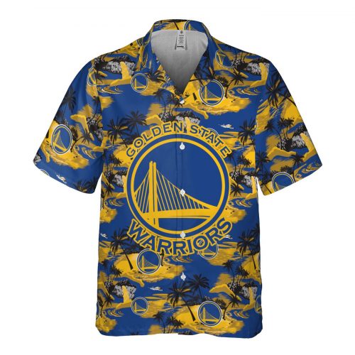 Golden State Warriors 3D Button 3D Button Hawaiian Shirt Gift for Men Dad Father Gift for Men Dad Father SH1