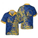 Golden State Warriors 3D Button 3D Button Hawaiian Shirt Gift for Men Dad Father Gift for Men Dad Father V18