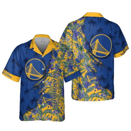 Golden State Warriors 3D Button 3D Button Hawaiian Shirt Gift for Men Dad Father Gift for Men Dad Father V18