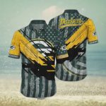 Green Bay Packers NFL American Flag Hawaiian Shirt Gift for Men and Women