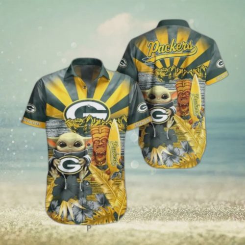 Green Bay Packers NFL Baby Yoda Hawaiian Shirt Gift for Men and Women