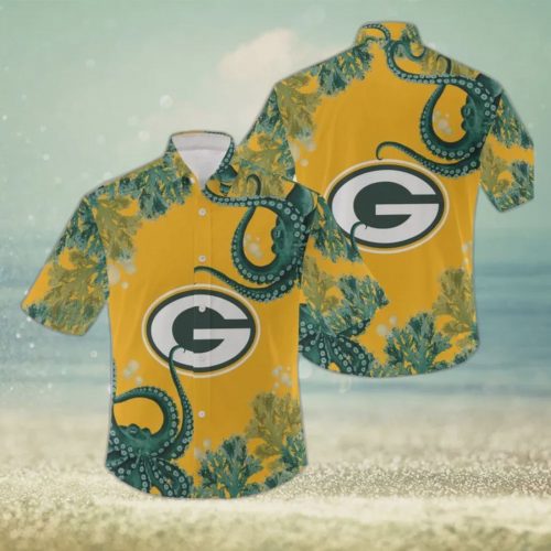 Green Bay Packers NFL Graphic Pattern Hawaiian Shirt Gift for Men and Women