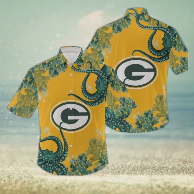 Green Bay Packers NFL Graphic Pattern Hawaiian Shirt Gift for Men and Women