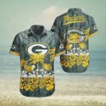 Green Bay Packers NFL Graphic Tropical Pattern Hawaiian Shirt Gift for Men and Women