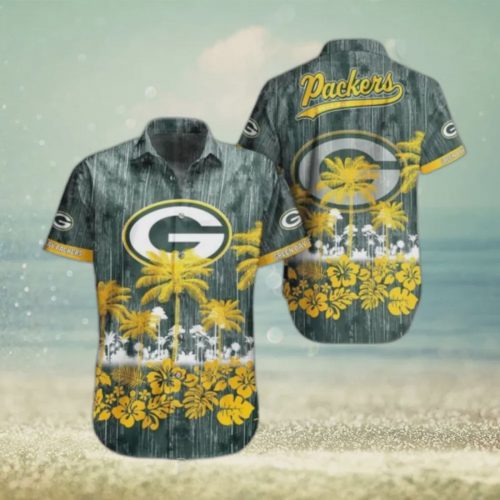 Green Bay Packers NFL Graphic Tropical Pattern Hawaiian Shirt Gift for Men and Women