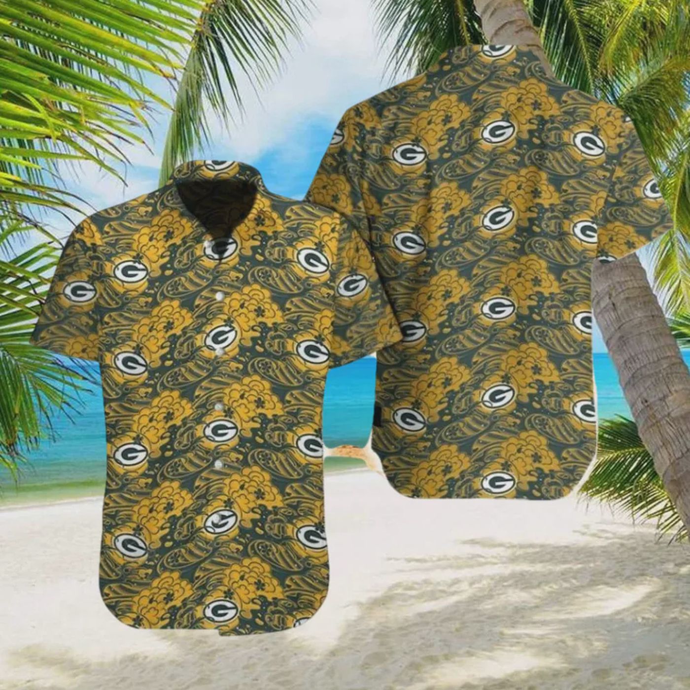 Green Bay Packers NFL Great Waves Of Japanese Hawaiian Shirt Gift for Men and Women Green Bay Packers NFL Great Waves Of Japanese Hawaiian Shirt Gift for Men and Women