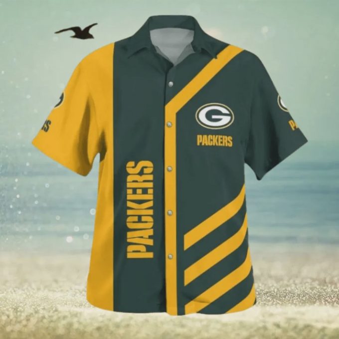 Green Bay Packers NFL Line 3D Hawaiian Shirt Gift for Men and Women